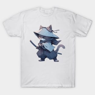 Traveling Samurai style Cat Hero T-Shirt